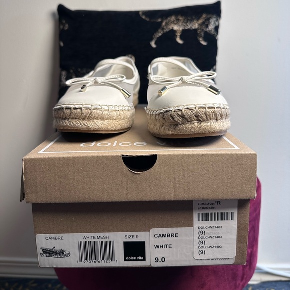 Dolce Vita Cambre ballet Flat in White mesh platform - Picture 4 of 9